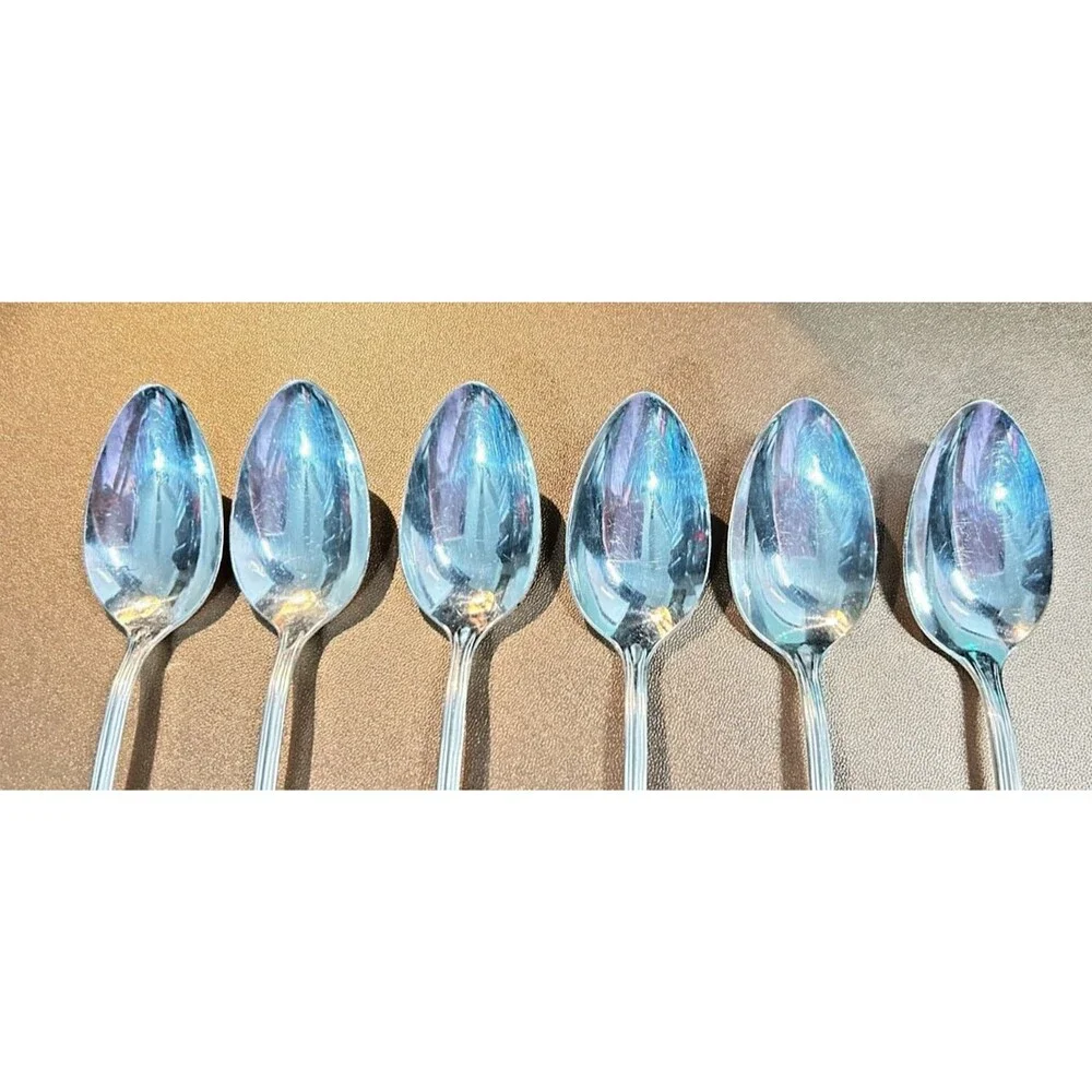 Antique/Vintage Empire Plate Benedict BES4 Silverplate Spoons 7.5